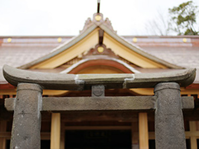 【唐津市重要文化財】八坂神社の肥前鳥居と狛犬（肥前鳥居として最古級）